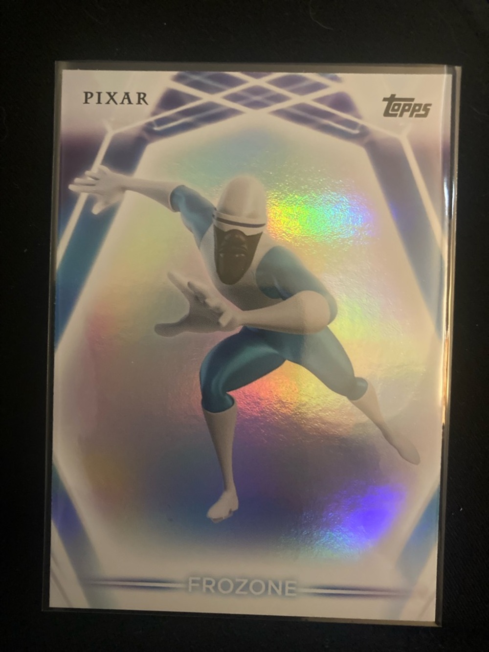 Pixar Topps Frozone Holographic Trading Card - Blue & White